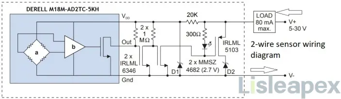 2-wire sensor wiring diagram