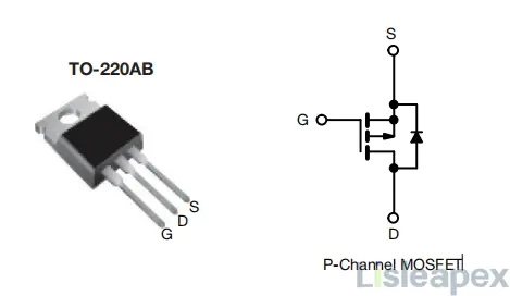 irf9530 circuit piount diagram